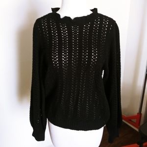 ANA A New Approach black sweater Size M EUC